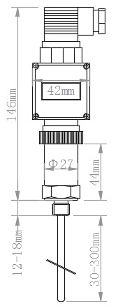 數(shù)字顯示器插入類型溫度變送器